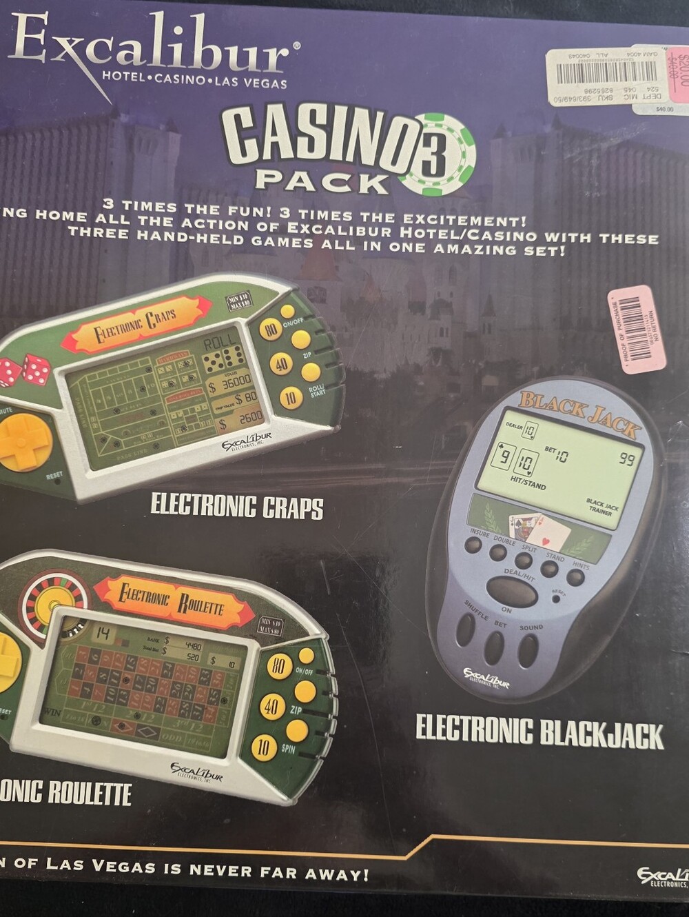 3 Electronic Hands Held Casino Games